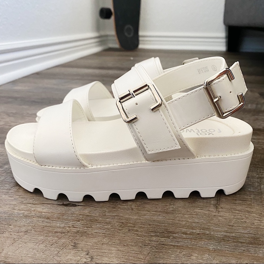 White Platform Sandals